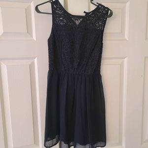 Navy blue lace dress